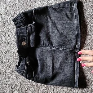 Cat & Jack Black Jean skirt 2T